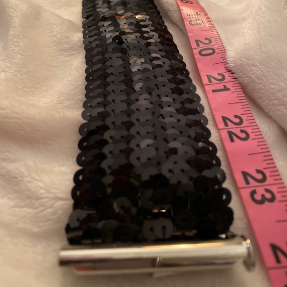 Black sequin belt (elastic expand) - Picture 6 of 6
